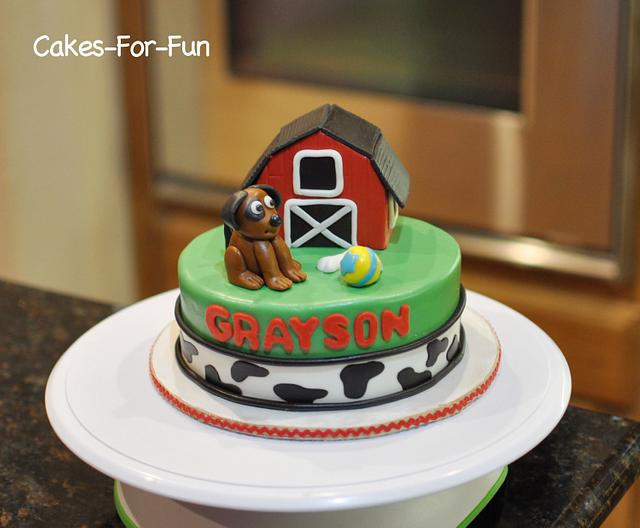Farm Cake for First Birthday