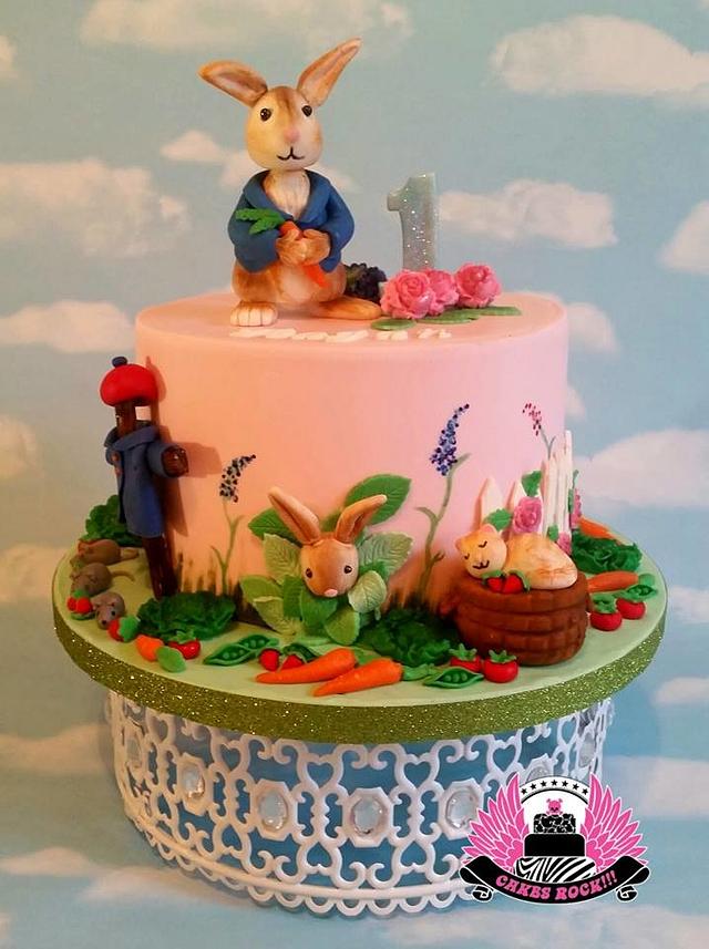 Peter Rabbit 1st Birthday cake - Decorated Cake by Cakes - CakesDecor