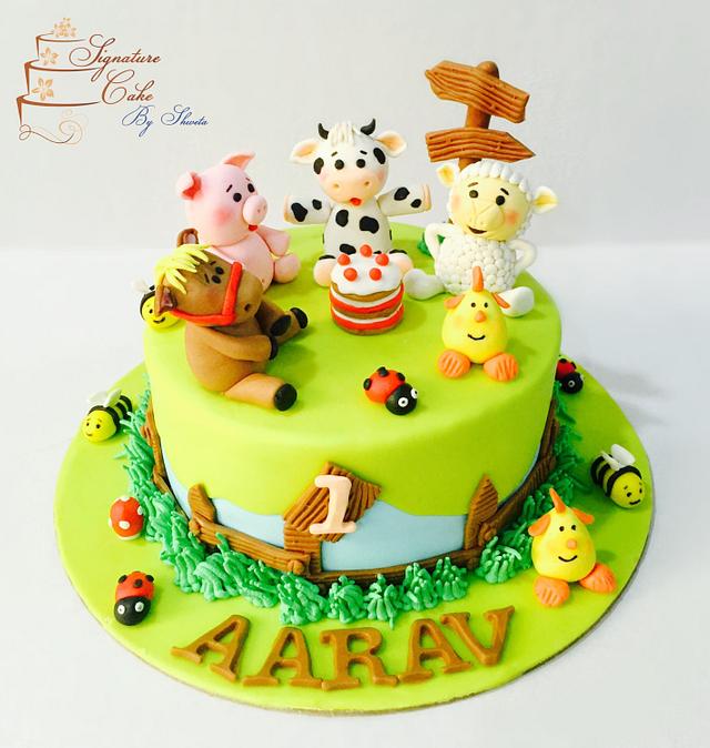 Farm Animals Cake - Decorated Cake by Signature Cake By - CakesDecor