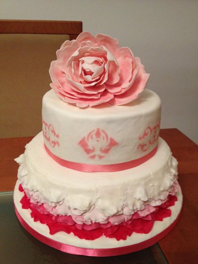 peony - Cake by SusanaDuarte - CakesDecor