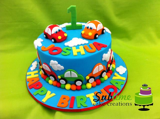 COLOURFUL CARS - Cake by Sublime Cake Creations - CakesDecor