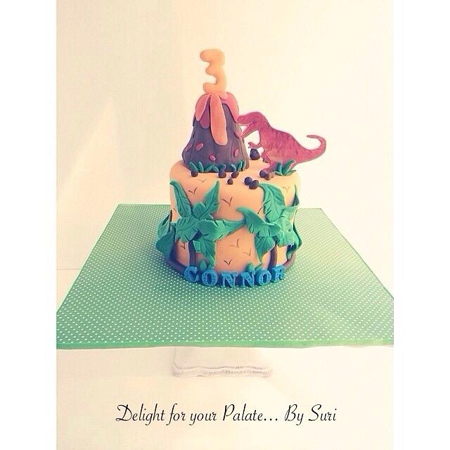 Dinosaur Cake Decorated Cake By Delight For Your Palate Cakesdecor 0438