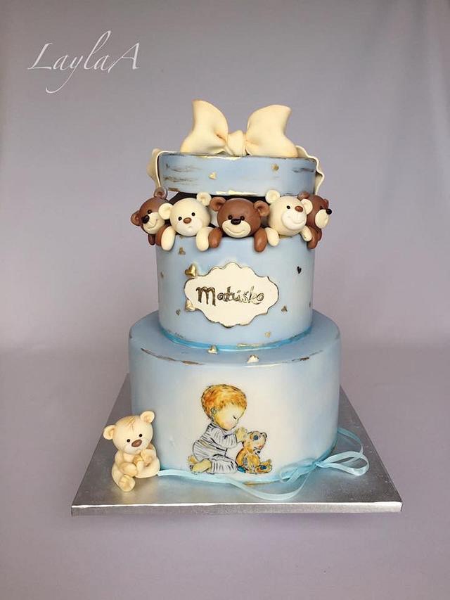 Teddy bear cake - Decorated Cake by Layla A - CakesDecor