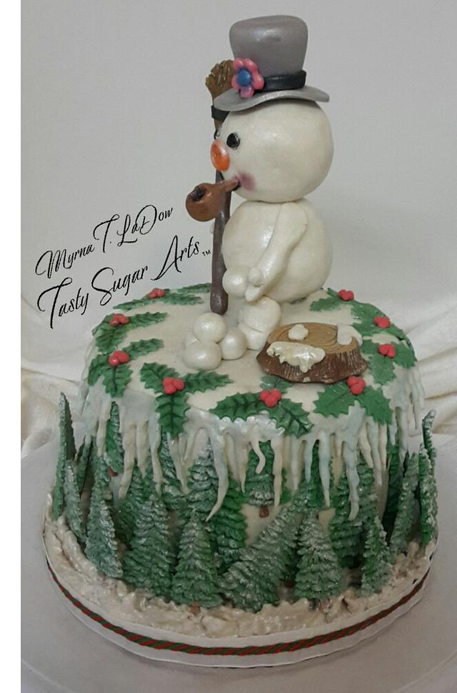 Frosty The Snowman Cake By Latinpanther Cakesdecor