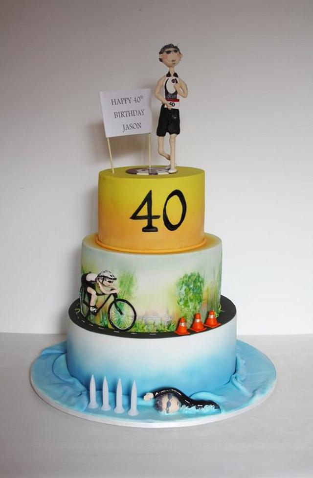 Mini Triathlon Cake – Beautiful Birthday Cakes