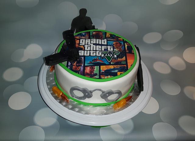 Gta 5 Cake Cake By Pluympjescake Cakesdecor