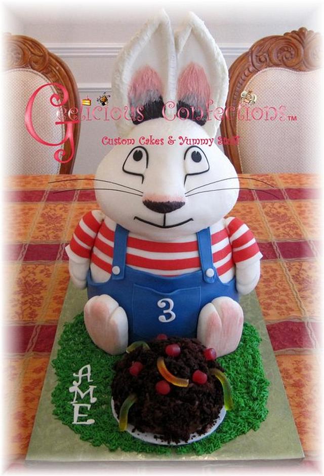 Max and his Worm Cake (Max & Ruby) - Decorated Cake by - CakesDecor