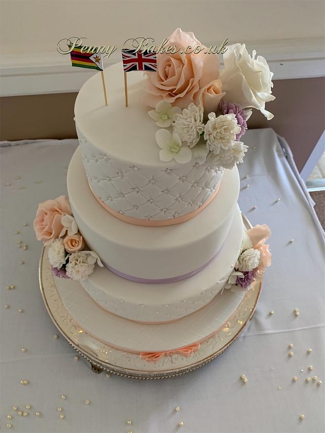 Classical wedding cake Cake by Penny Sue CakesDecor