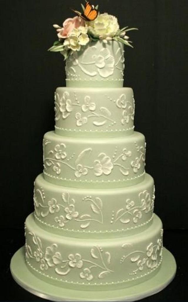 Learn how to make a brush embroidery wedding cake with Paul Bradford
