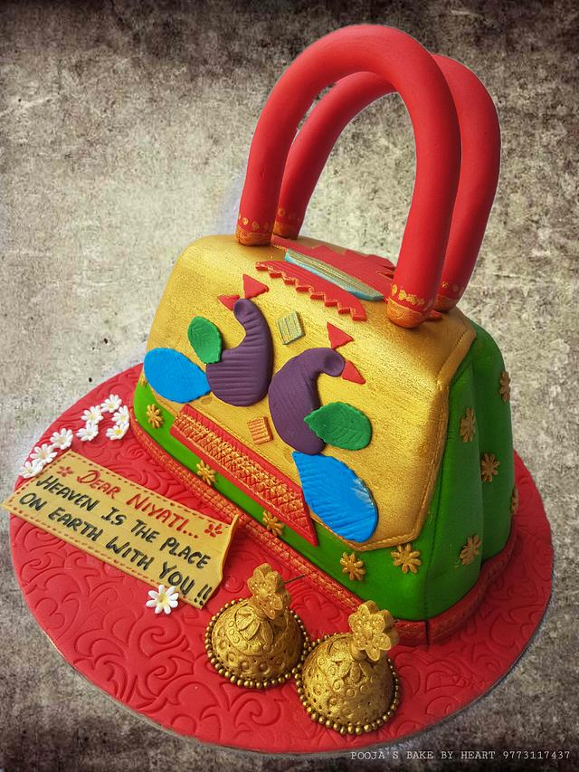 Paithani Saree Theme Cake | Themed cakes, Mom cake, Cake decorating designs