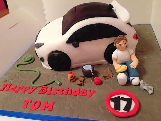 Vauxhall Corsa Birthday Cake - Cake by CupNcakesbyivy - CakesDecor