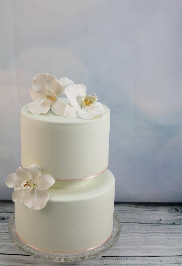 Blue Orchid Wedding Cake - Around the World in 80 Cakes