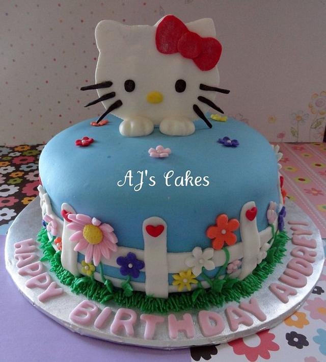 Hello Kitty Flower Cake - Decorated Cake by Amanda - CakesDecor