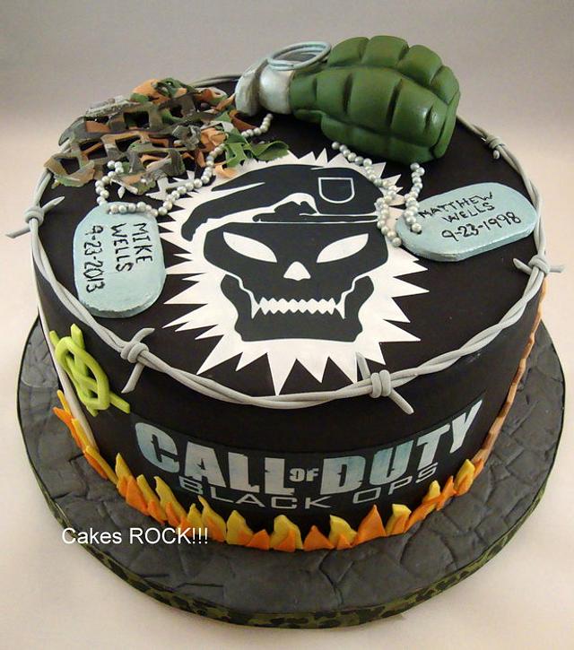 Call of Duty/Black Ops Birthday Cake