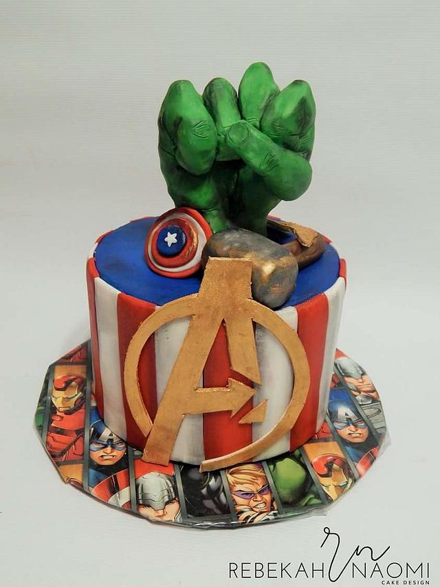 Avengers theme cake done for... - Choc bake - Homemade Cakes | Facebook
