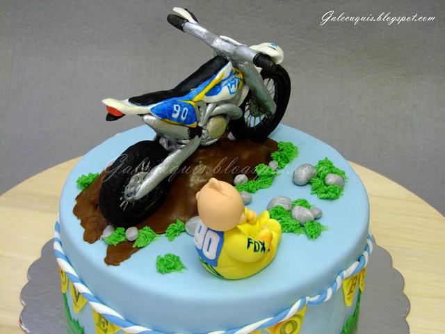 Baby Motocross Ohh My Dad S Moto Cake By Gardenia Cakesdecor