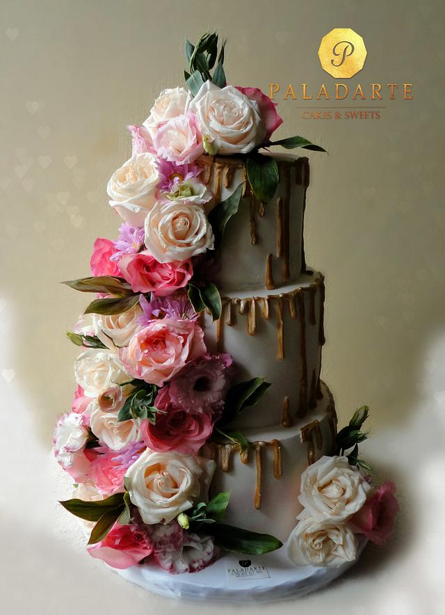 Wedding Cake - Decorated Cake by Paladarte El Salvador - CakesDecor