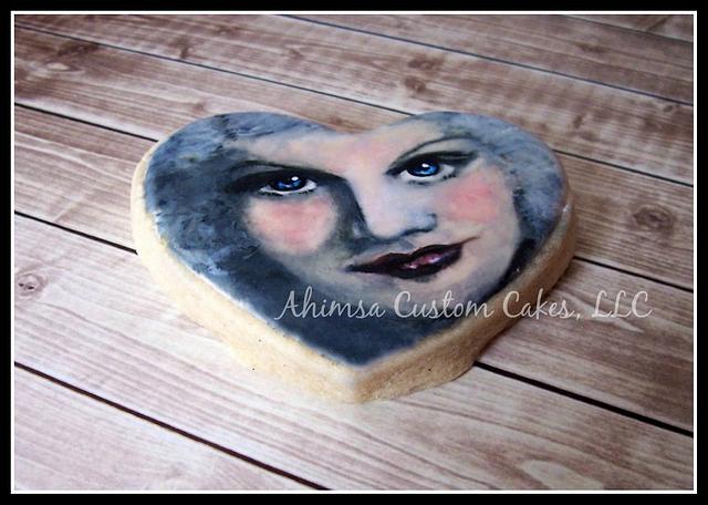 Jean Harlow inspired cookie