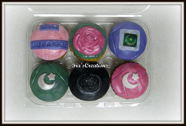 Eid al-Adha Rainbow Kupcakes
