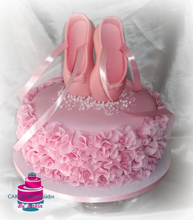 Ballet slippers Cake by CakesByPaula CakesDecor