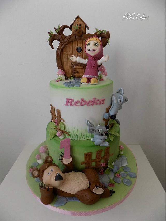 Masha and the bear - Decorated Cake by MOLI Cakes - CakesDecor