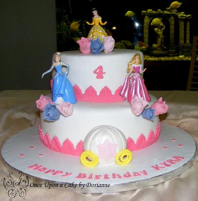 Princesses Dance with sparkling roses - Decorated Cake by - CakesDecor