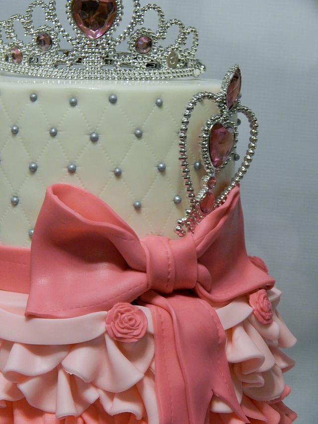 Pink Princess Birthday Cake