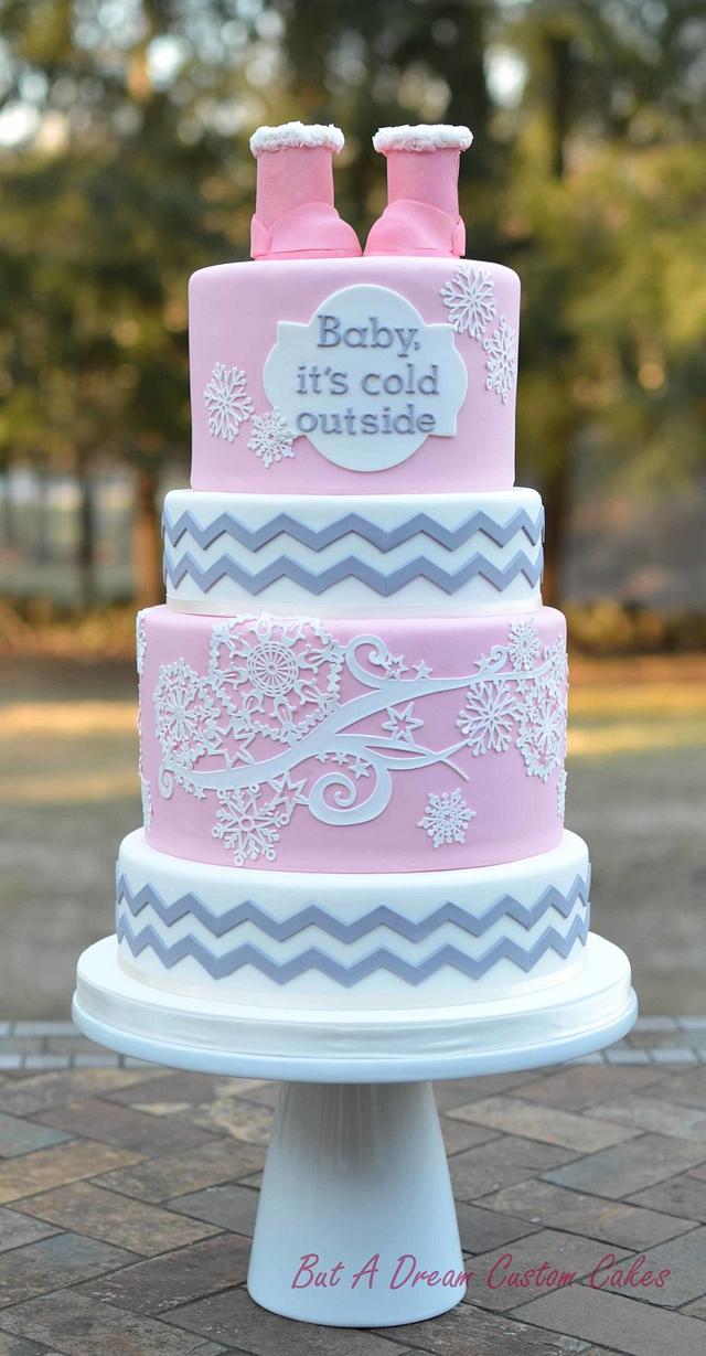 Baby, It's Cold Outside - cake by Elisabeth Palatiello - CakesDecor