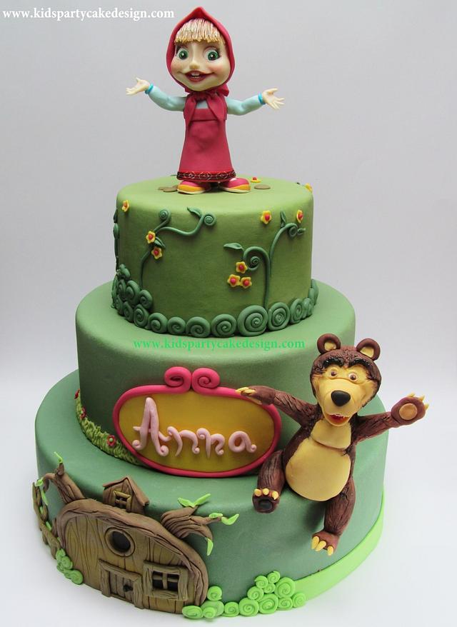 Masha & The bear cake - Decorated Cake by Maria Teresa - CakesDecor