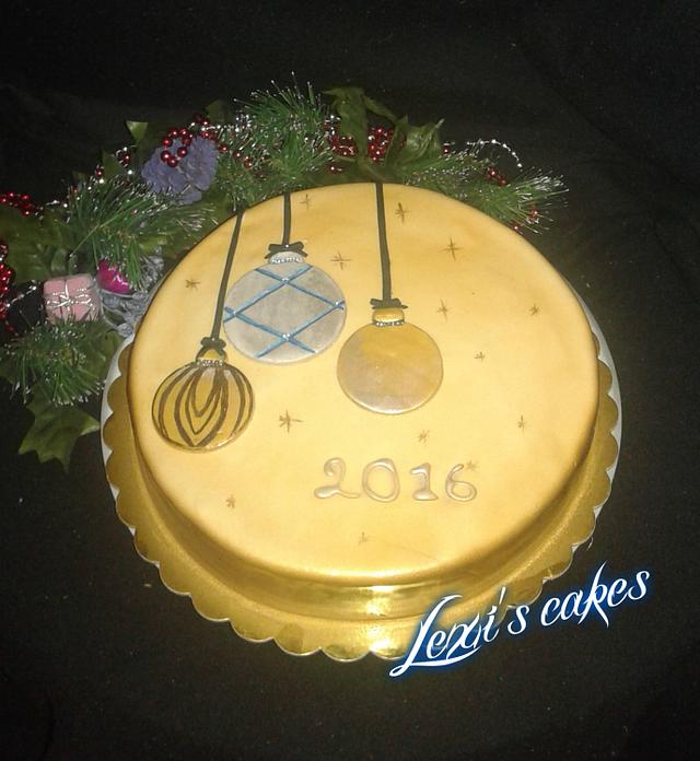 new years cake - Decorated Cake by alexialakki - CakesDecor