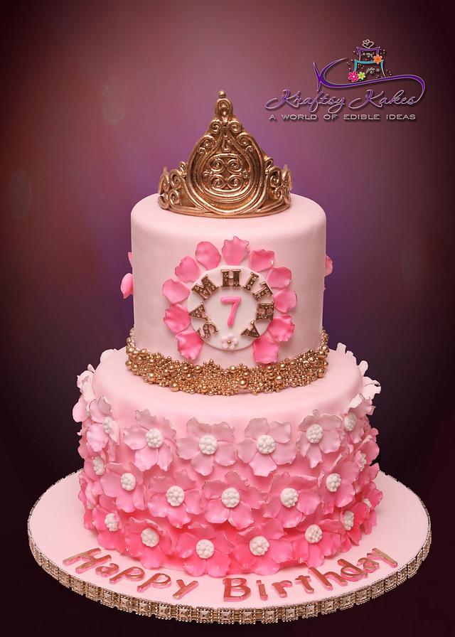 Tiara Cake Decorated Cake by Kraftsy Kakes (Sri) CakesDecor