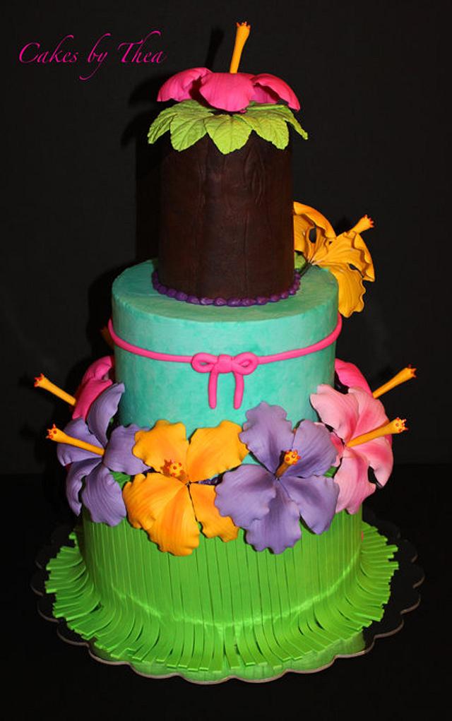 Hawaiian Luau Cake