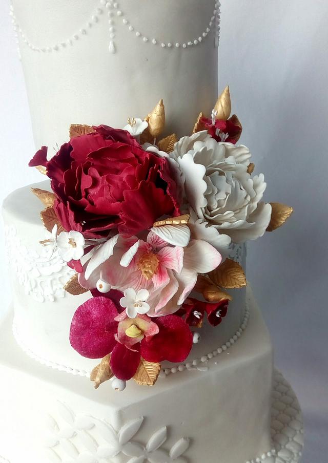 Wedding Cake Cake By Minna Abraham Cakesdecor 