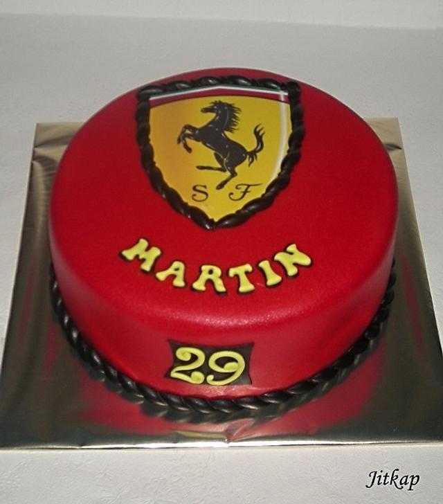 Logo Ferrari - cake by Jitkap - CakesDecor