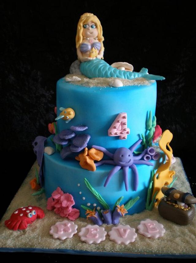 Mermaid - Decorated Cake by Sugarart Cakes - CakesDecor