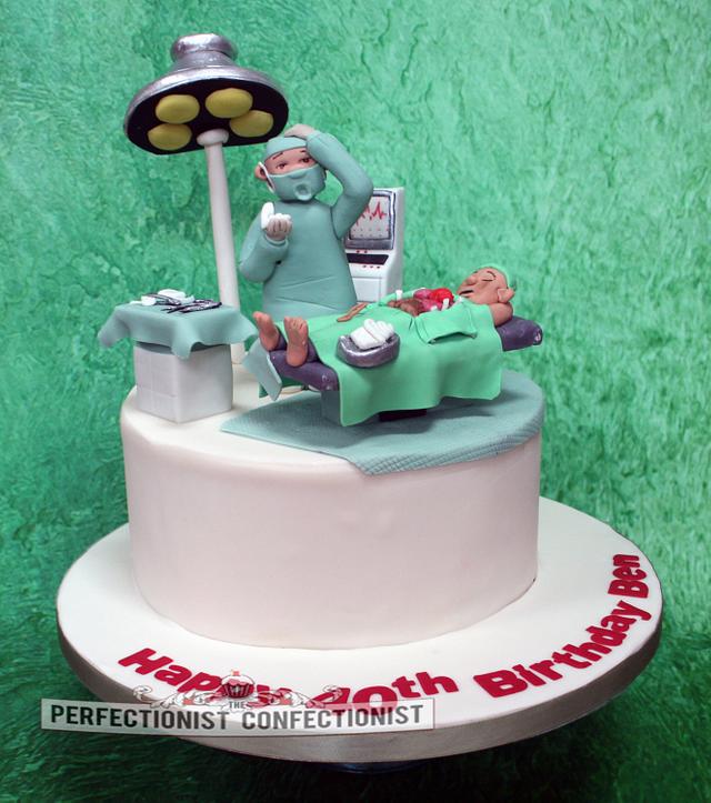 Ben - Heart Surgeon 40th Birthday Cake - Cake by Niamh - CakesDecor
