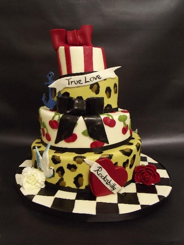 Rockabilly Wedding Cake - cake by Rockabilly Bakery ...