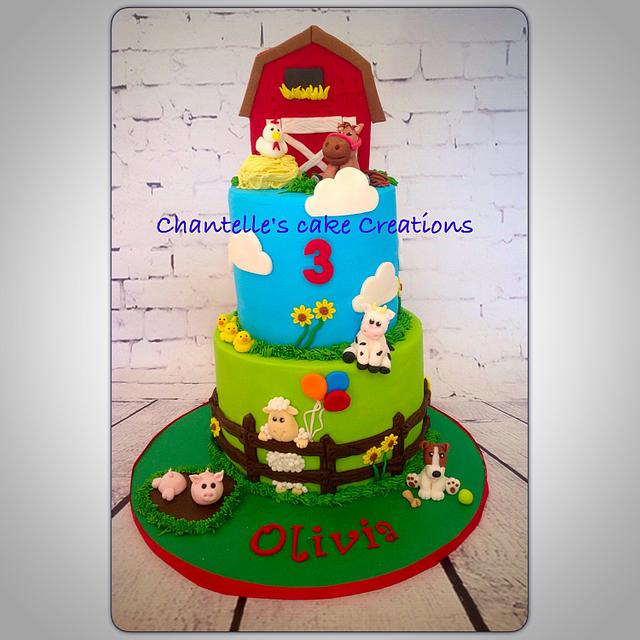 Barnyard Cake By Chantelle S Cake Creations Cakesdecor