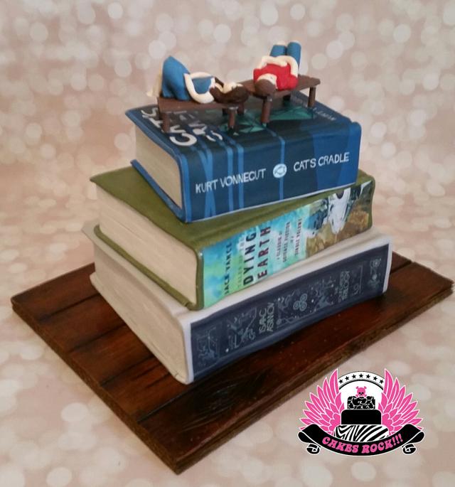 Stack of Books Anniversary - Decorated Cake by Cakes - CakesDecor