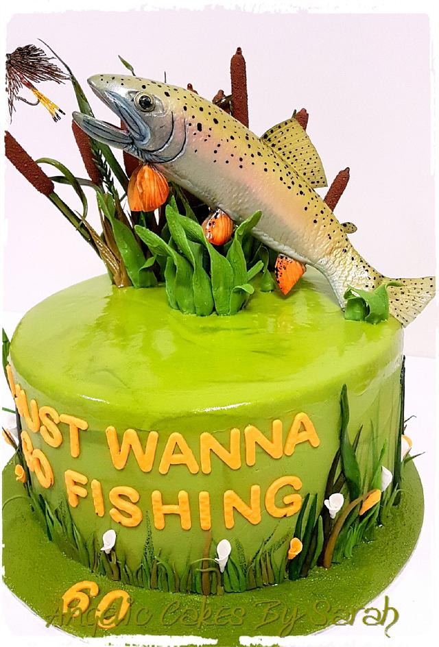 Happy Fishing Cake 2kg : FlowersCakesOnline.com