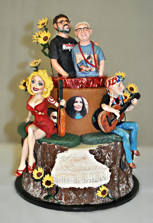 Country Music Cake for Stephen cake by Sandra Smiley Country Music Cake for Stephen cake by Sandra Smiley