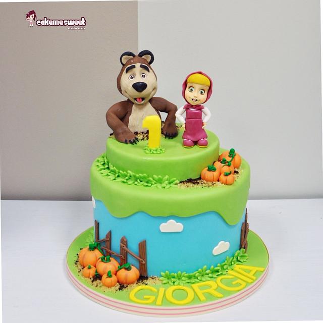 Massa and the bear - Decorated Cake by Naike Lanza - CakesDecor