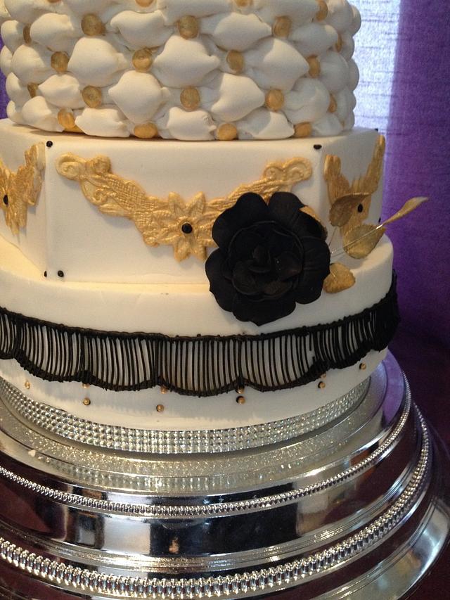Glitz and glamour Cake by dawn CakesDecor
