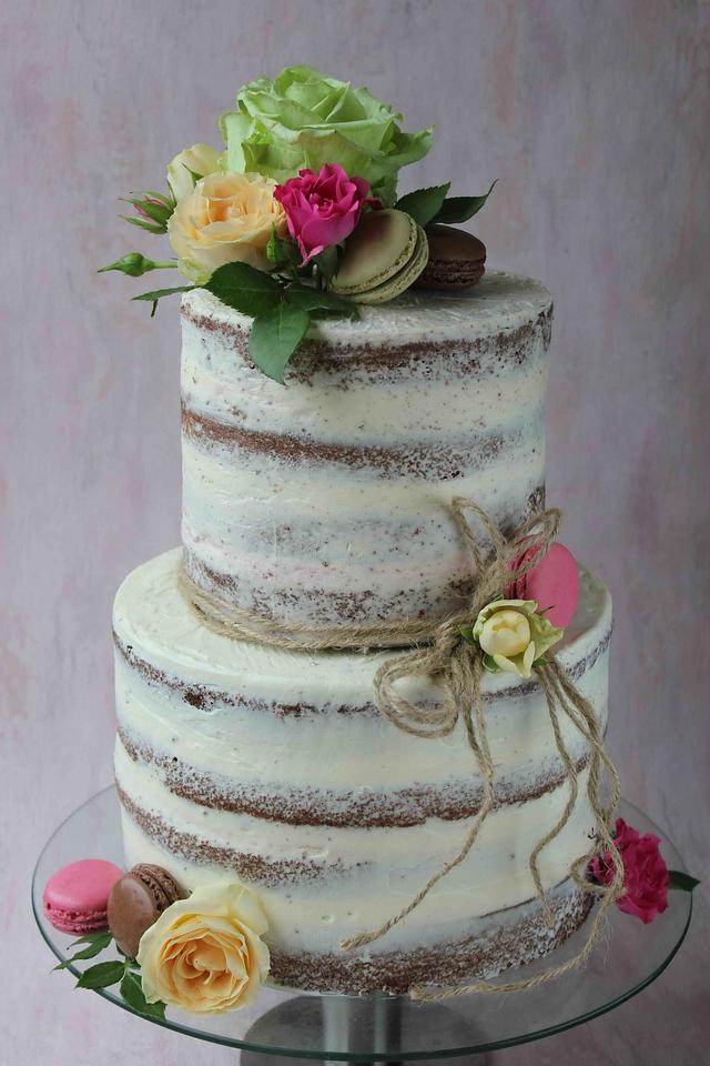 Semi naked cake - Decorated Cake by Bubolinkata - CakesDecor