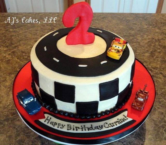 Race Car Cake - Decorated Cake by Amanda Reinsbach - CakesDecor