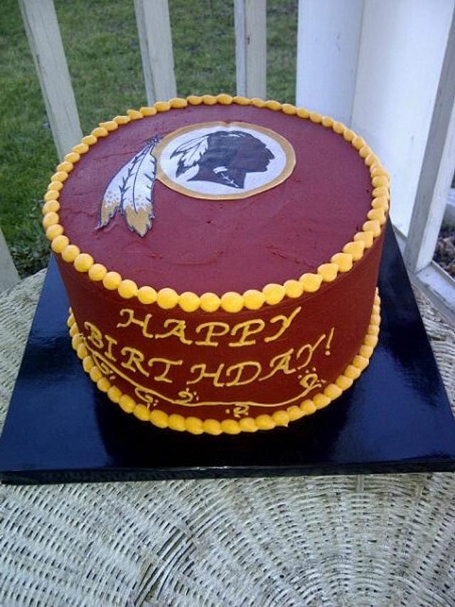 Washington Redskins cake - Decorated Cake by Cari - CakesDecor