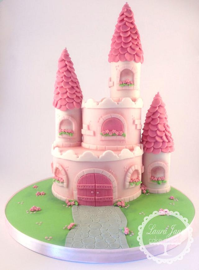 Princess Castle Cake - Decorated Cake by Laura Davis - CakesDecor