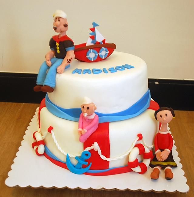 Popeye the Sailor Man - Decorated Cake by simplykat01 - CakesDecor