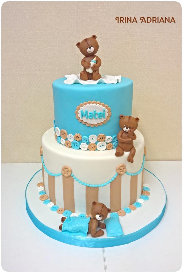 Teddy Bear Cake - Decorated Cake by Irina-Adriana - CakesDecor