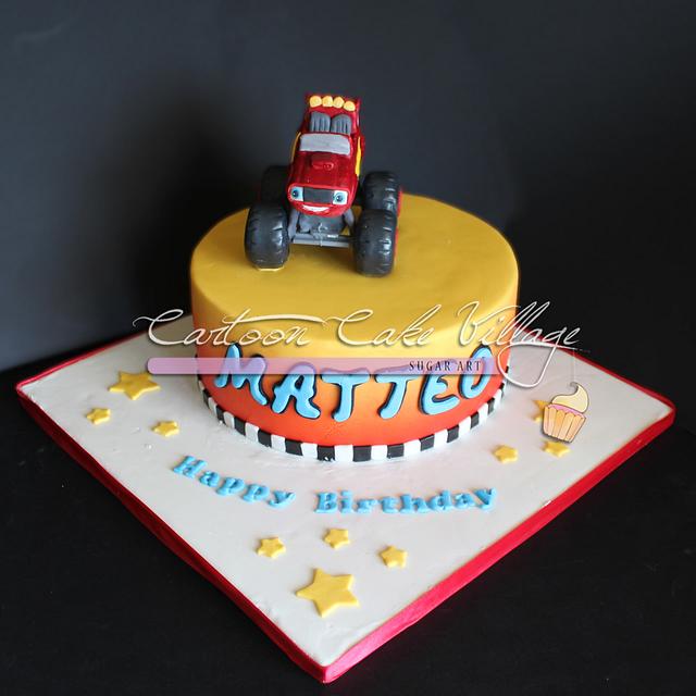 Blaze - Decorated Cake by Eliana Cardone - Cartoon Cake - CakesDecor